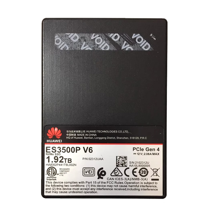 SSD Huawei ES3500S V5 3,84 To SAS – 2,5 Pouces, Hot-plug, Occasion (réf. 02312FRG)