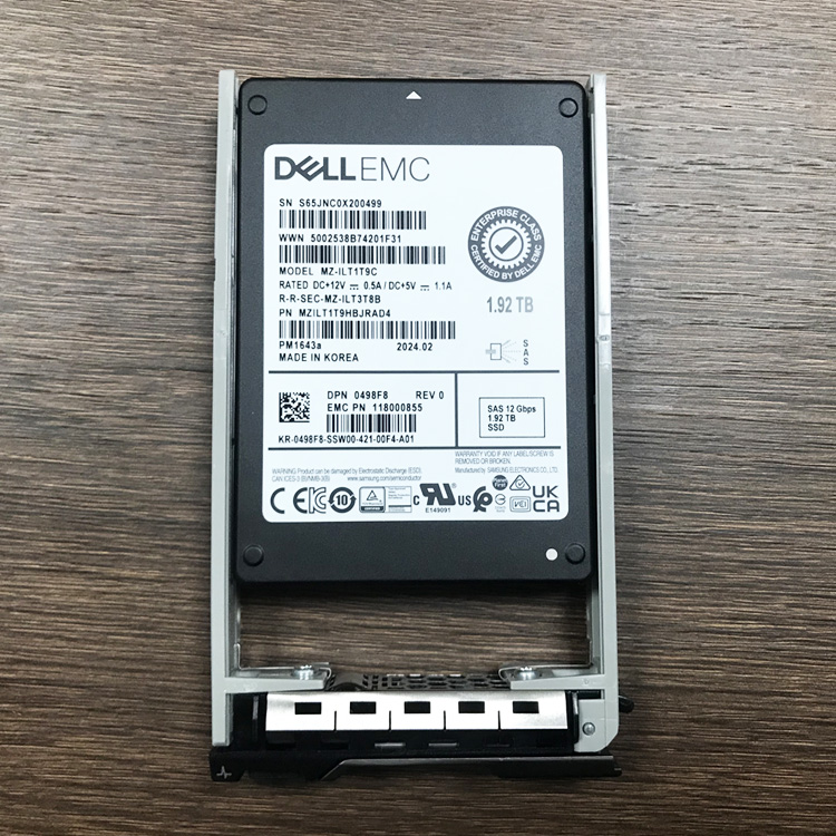 Dell EMC MZILT1T9C/MZILT1T9HBJRAD4/118000855/12Gbps/1.92TB/SAS/SSD