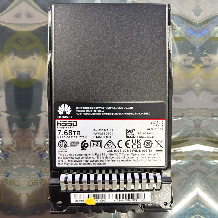 02352XBK 02355EQD 02352SFU 02353BGF 02355PXV 02353UHP OceanStor Dorado 5000/5300/5500/18500 V6-STLZD9SSD7680-7.68TB SSD SAS HSSD