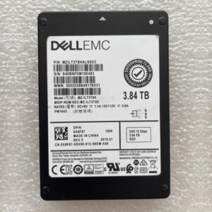New Dell EMC 3.84T SAS Solid State Drive 0X8F87, Model MZ-ILT3T8A, Samsung Disk Body PM1643, 12G SAS Interface