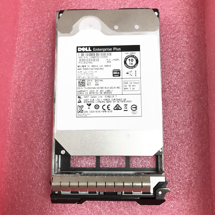 0XGYWN Matrices de stockage Dell Scv2000 SCv2020 SCv3020 Scv3000 Series 10T SAS HDD Matrices de stockage Dell Compellent Series 4T 6T 8T 10T SAS HDD