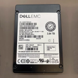 Dell EMC PM883a 3.84TB Enterprise Solid State Drive, Model MZ-ILT3T8A, MZ7LH3T8HMLT0D3 SATA 6Gb/s interface, 2.5-inch