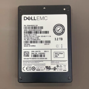 Dell EMC 3.2TB SAS 12Gbps Enterprise Solid State Drive, Model MZ-ILT3T2C, PM1645a Disk Body, EMC PN 118000853， 2.5-inch, Dell R740 R750 R760 is suitable for enterprise level server storage use