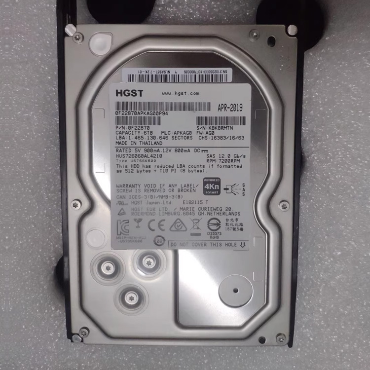 da Huawei 3.5 Inch 02350WLL STLZB3NS6000 6TB 7200 RPM SAS Hard Drives HDD for OceanStor 5300 5500 V3