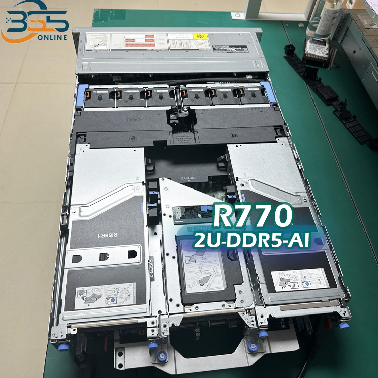 2U 2-Socket Dells EMC PowerEdge R760/R760XA/R760XS/R760XD2/R770 AI Rack Server with Intel Xeon Platinum/Gold/Sliver/Bronze Processors/DDR5 Memory/1100W Power