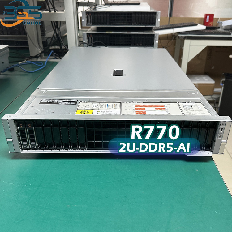Original 2U 2-Socket Dells EMC PowerEdge R740/R750/R760/R770 DeepSeek R1/v3 AI/Cloudrender/Enterprise Level/Data Storage/Rack Server