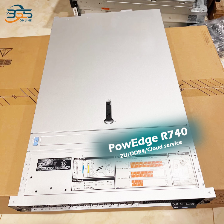 OEM-сервер Dell EMC PowerEdge R740 R740xd 2U DeepSeek AI с графическим процессором 2.5″/3.5″ Шасси/Intel Xeon Gold/64 ГБ ОЗУ/жесткий диск SSD