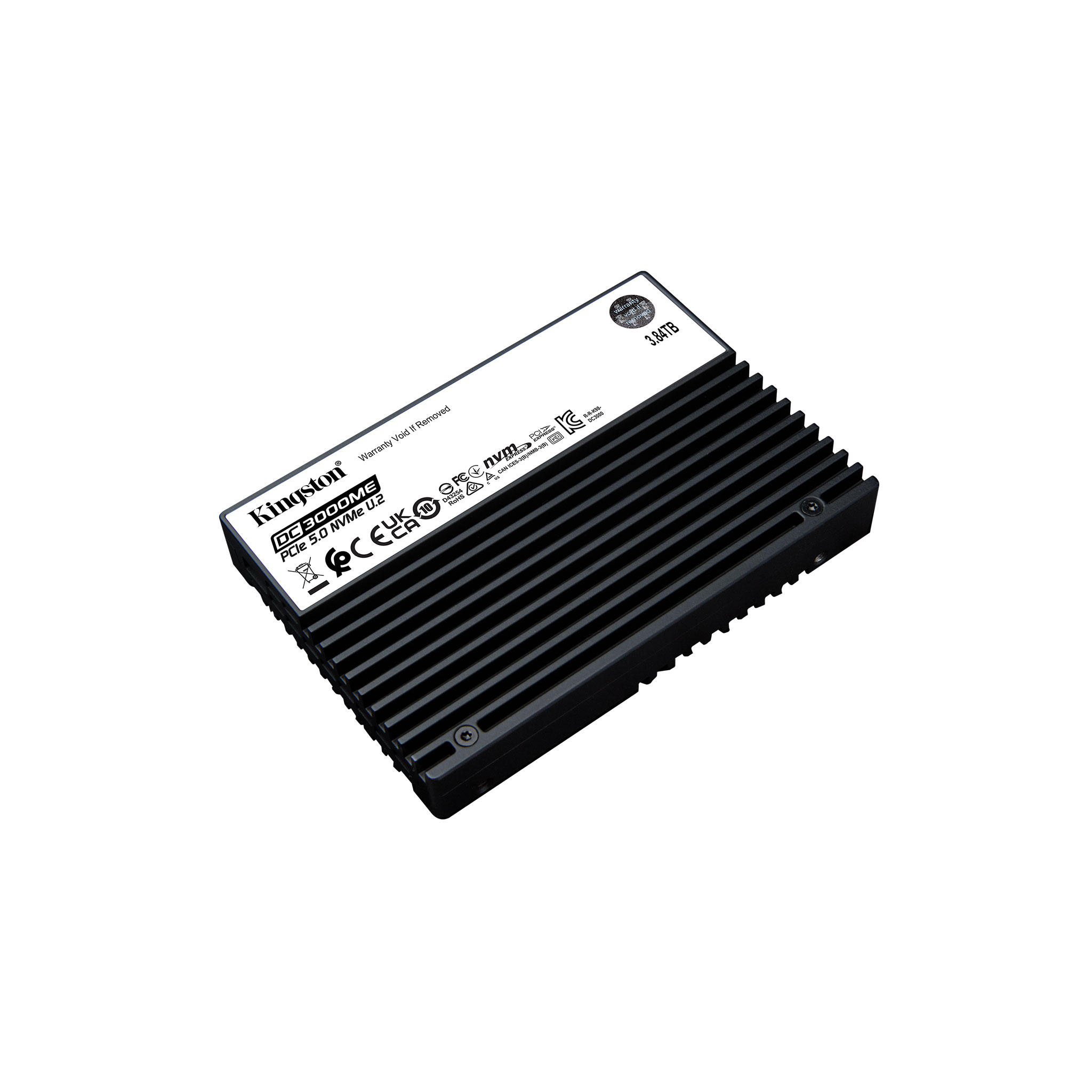 Kingston DC3000ME SSD angle view