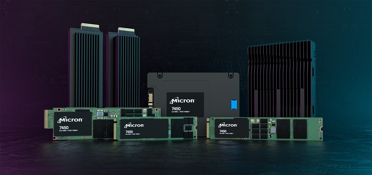 Micron 7450 Pro SSD family across form factors