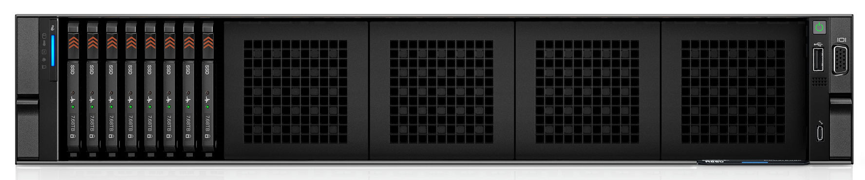 Dell PowerEdge R860 E3.S front configuration
